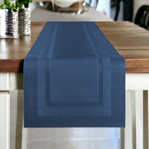 DESIGN IMPORTS 14" x 72" Double Frame Table Runner - Picture 1 of 5